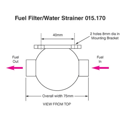                                             Fuel Filter/Water Strainer
                                           