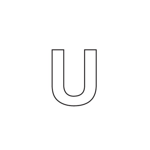 80mm Adhesive Registration U White image #1