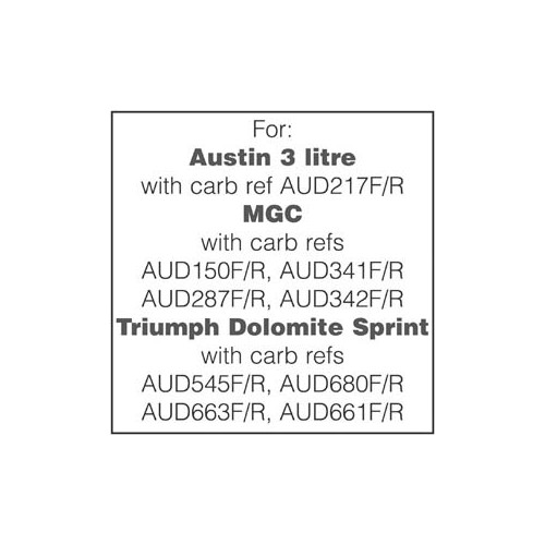 Carburettor Rebuild Kit Set - HS6 image #1