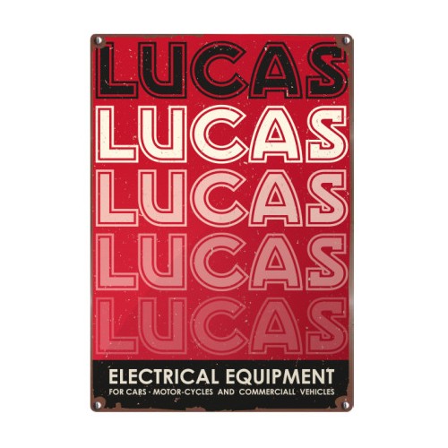 Lucas 8x12" Vintage Metal Sign image #1